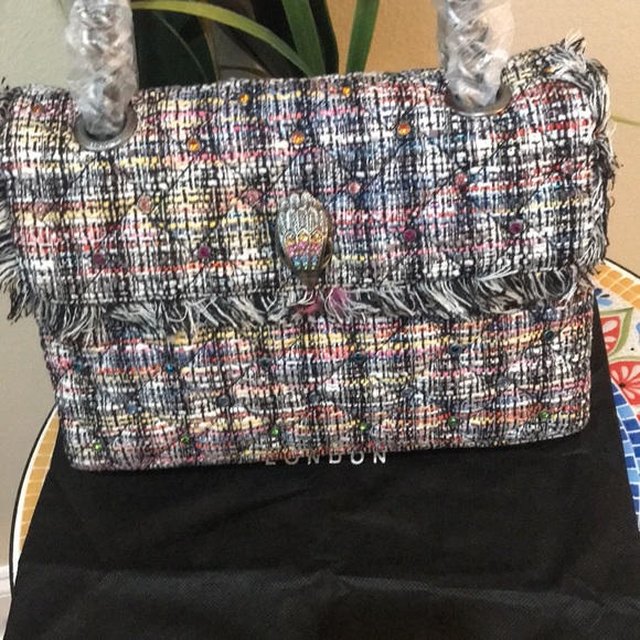 Kurt Geiger London Kensington Recycled Tweed Shoulder Bag - Picture 5 of 17